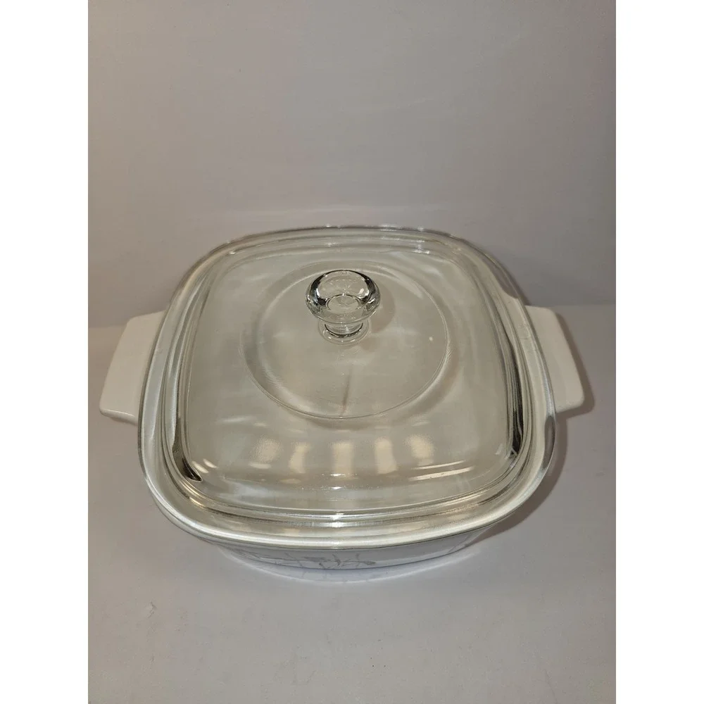 Corning Ware SHADOW IRIS A-1 1/2-B Casserole Dish 1 1/2 Liter Pyrex Lid Chip🇺🇸